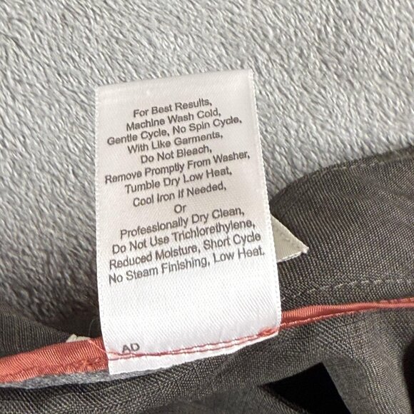 Doc & Amelia Pants Womens 28W Brown Classic Fit Straight Leg Dress Slacks NWT - Picture 14 of 15